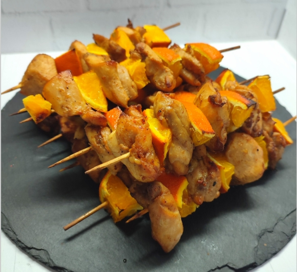 Шашлычки из курицы с апельсинами. - фото1 Шашлычки из курицы с апельсинами. - фото1