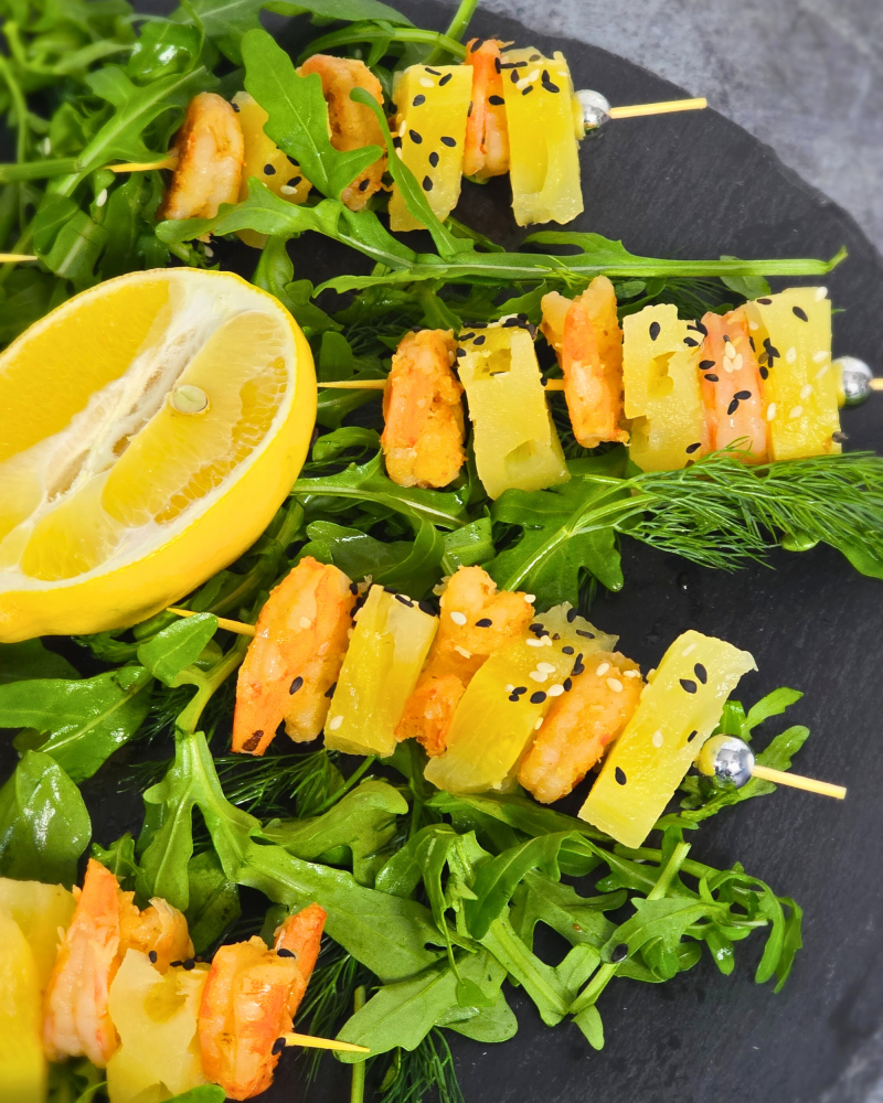 Канапе из креветок и ананасов. - фото1 Канапе из креветок и ананасов. - фото1