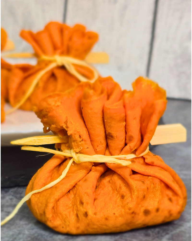 Блинчики морковные с салатом - фото1