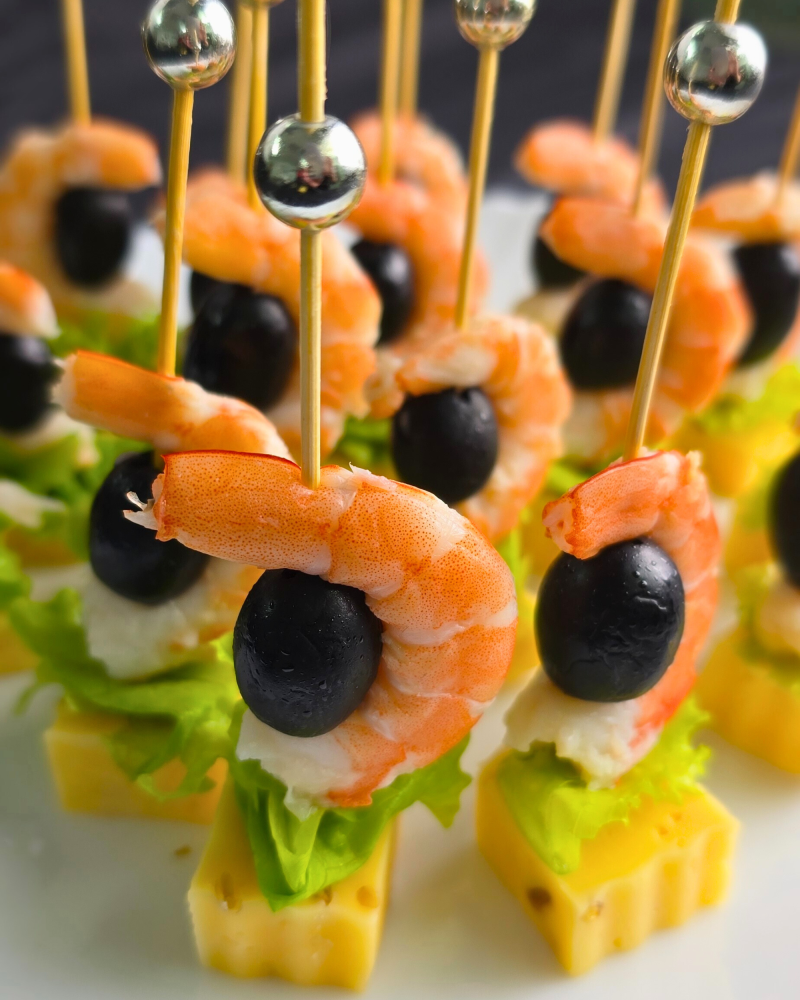 Канапе с креветкой и сыром - фото1 Канапе с креветкой и сыром - фото1