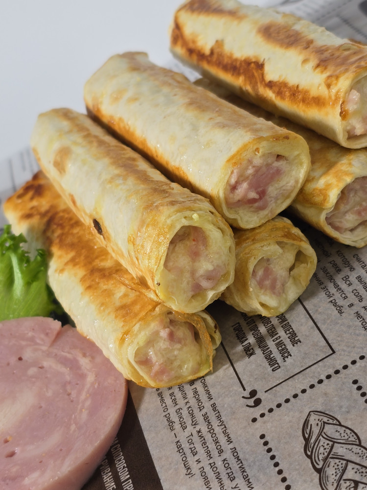 Трубочки с ветчиной - фото1